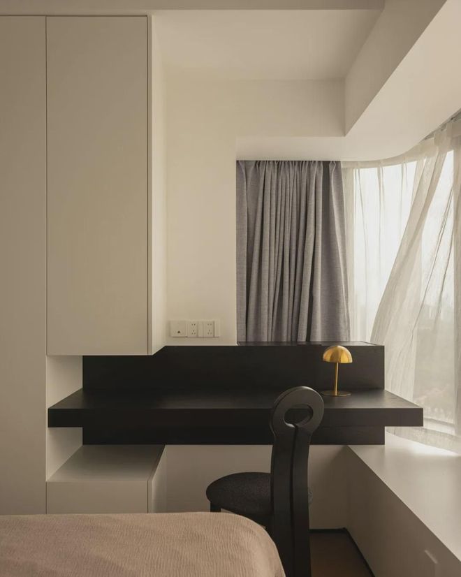 116平极简中古质感二孩之家以简约的设计手法诠释不简单的美好(图10)