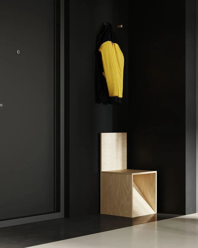 53㎡小户型巧用多功能家具一居变两居(图3)