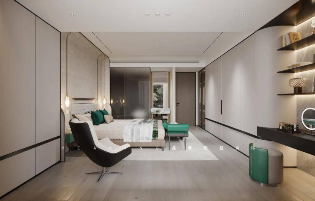 朗郡公馆300㎡现代--取意自然让家充满年轻与活力(图4)