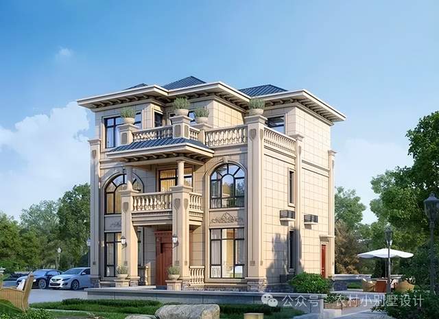 8套豪华农村自建房别墅设计典雅欧式风格光看外观就很气派(图9)