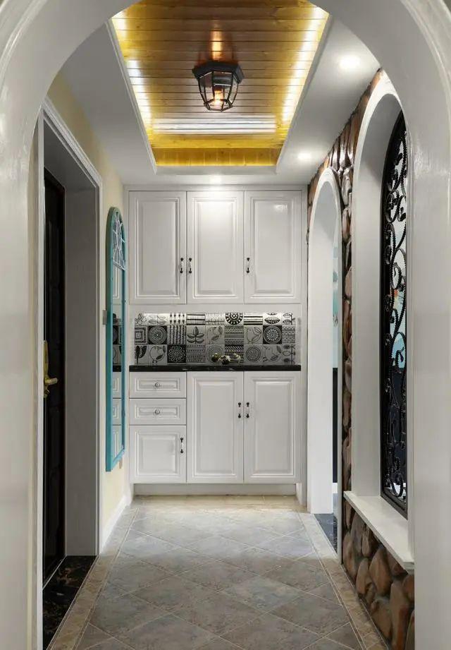 142㎡美式风格装修惊艳眼球炭灰色地砖尽显别样风采