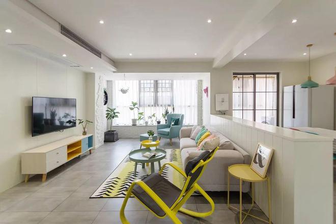 107平北欧两室简约大方清新软装舒适自然布局合理(图4)