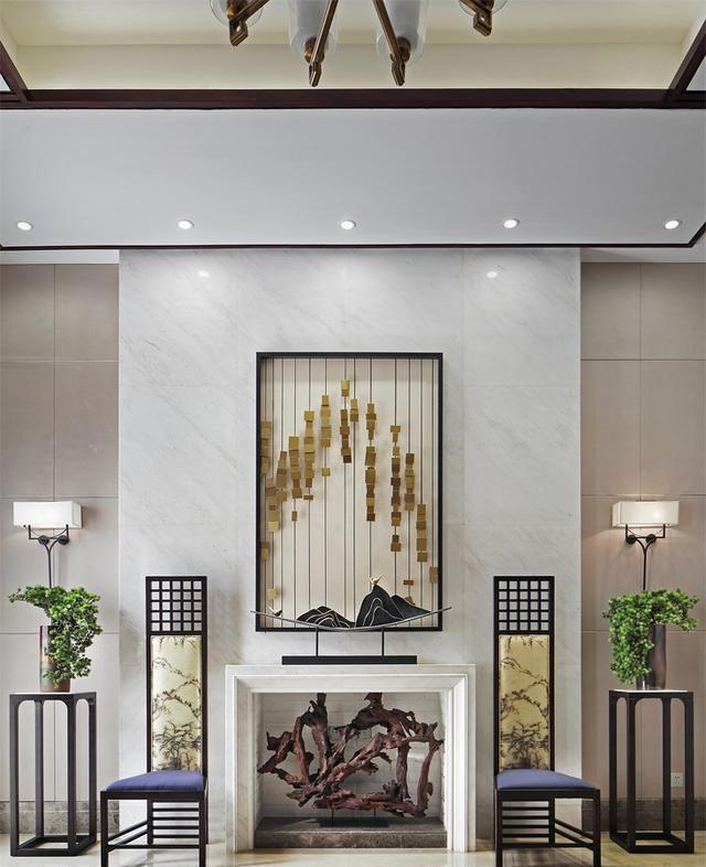 天安国汇新中式风格软装设计时尚舒适的城市家居景观！(图2)