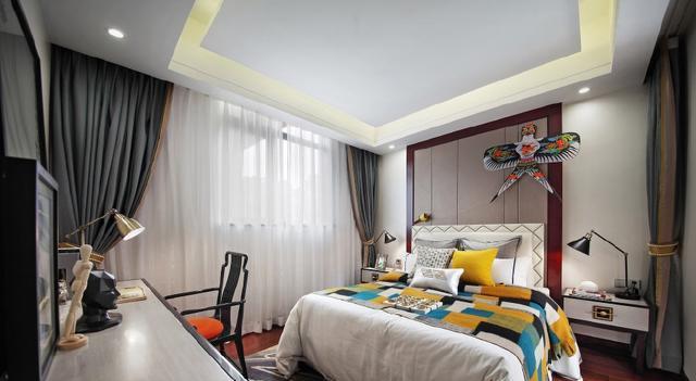 天安国汇新中式风格软装设计时尚舒适的城市家居景观！(图3)