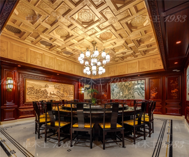 kaiyun：卓木王杭州别墅红木整装案例(图2)