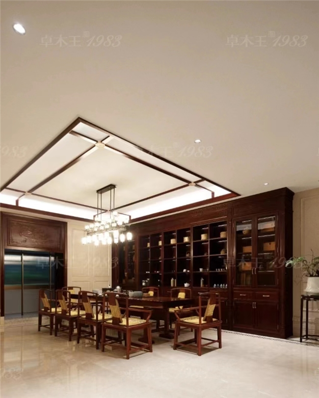 kaiyun：卓木王杭州别墅红木整装案例(图7)