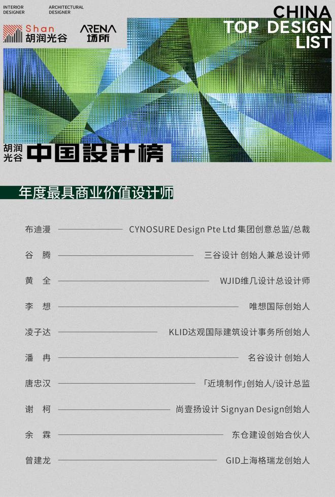 让世界看到中国设计的卓越力量2023-2024《胡润光谷中国设计榜》重磅发布！(图2)