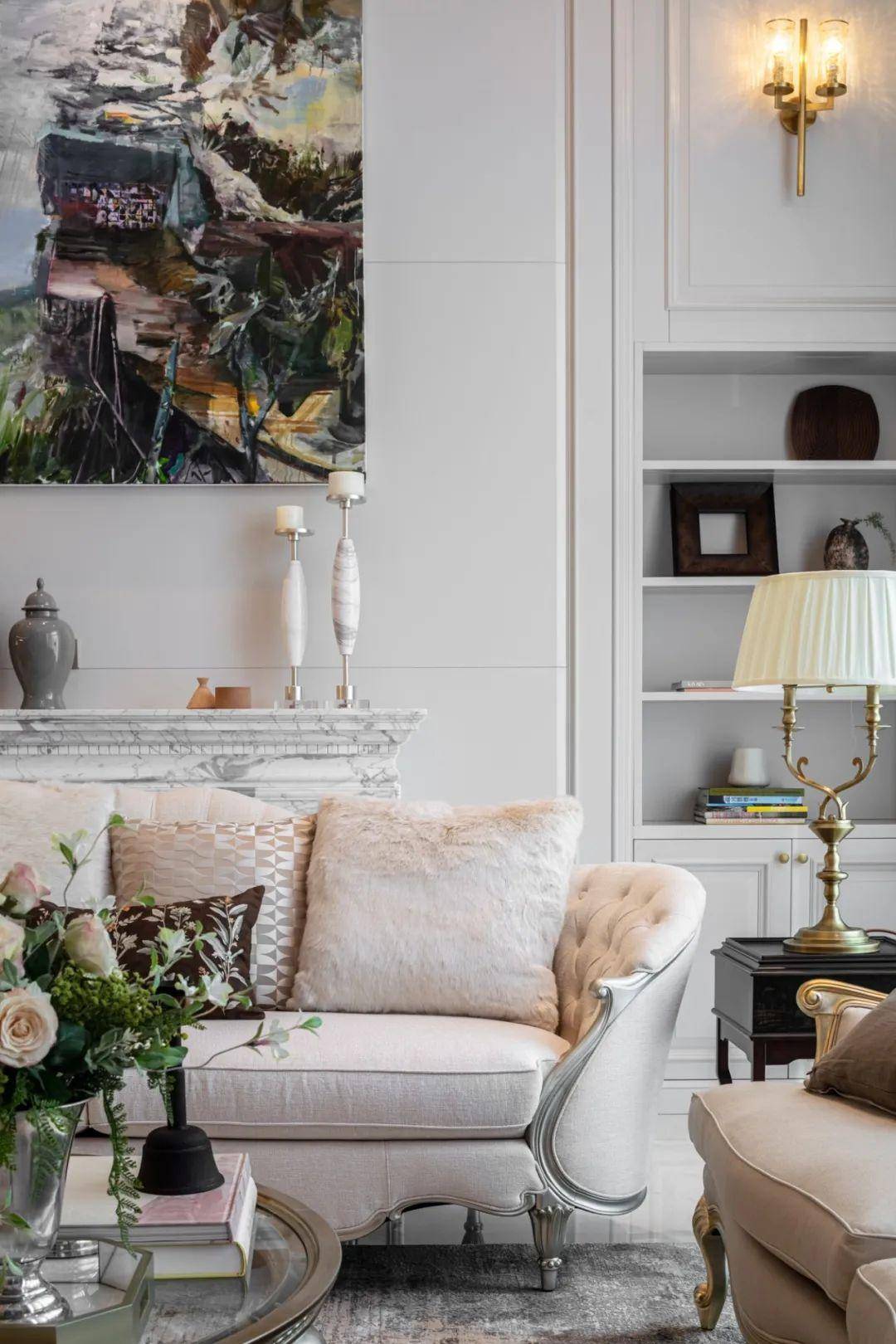 kaiyun入口：200㎡美式风叠拼别墅古典与现代融合交织的雅奢美宅(图4)