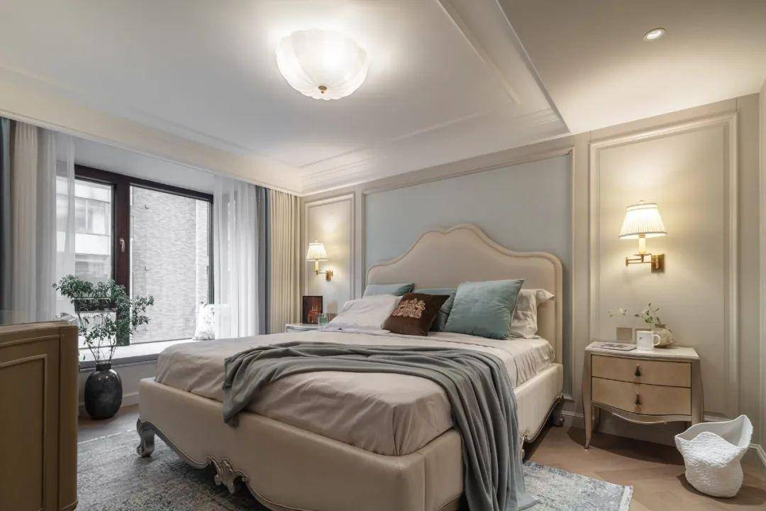 kaiyun入口：200㎡美式风叠拼别墅古典与现代融合交织的雅奢美宅(图21)