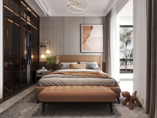 福建布加尼新材料全屋整装设计打造温馨休息空间。