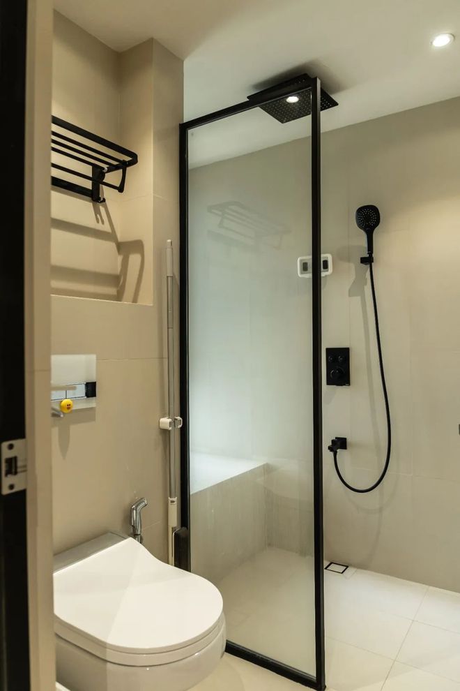 81㎡奶油风小家白天一居室晚上秒变三居室这设计太赞了！(图9)