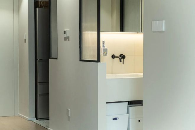 81㎡奶油风小家白天一居室晚上秒变三居室这设计太赞了！(图8)