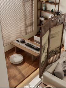 装修灵感库看了他120㎡的家被美到了简约清雅实在太有品位(图3)