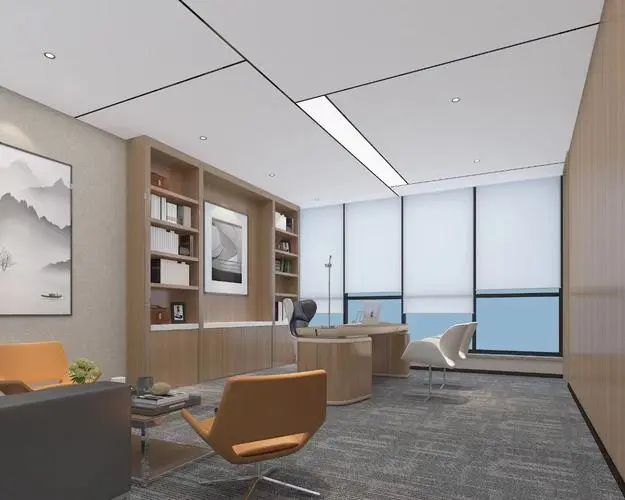 经理办公室效果图设计的优雅与功能性平衡