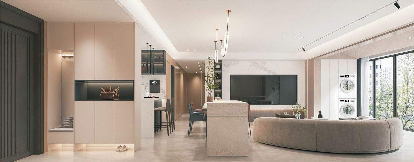 kaiyun网站：现代简约住宅装修设计打造独特的家居美学空间(图3)