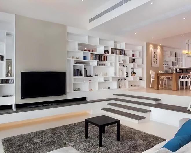 如果我有个大户型客厅一定要设计下沉式！太美了(图6)