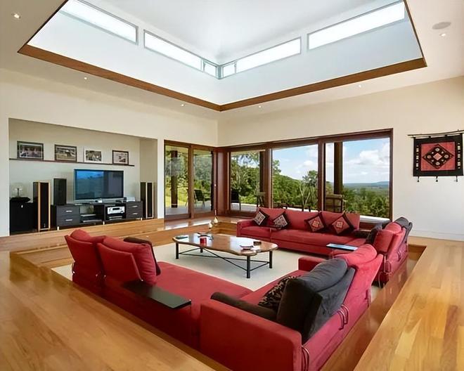 如果我有个大户型客厅一定要设计下沉式！太美了(图9)