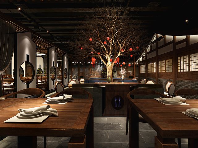 中餐店装修设计风格、装修流程及注意事项有哪些？(图2)
