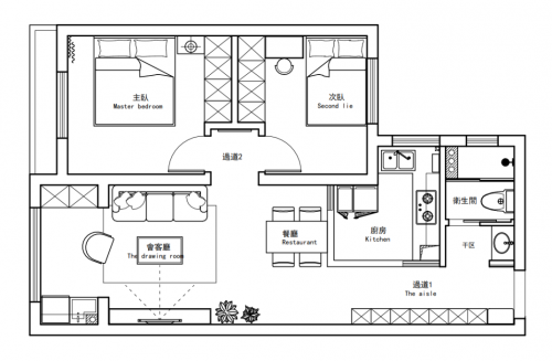 尚海整装小户型装修中古风案例分享：品味生活从这里开始！