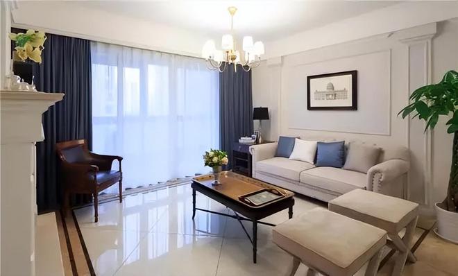 kaiyun网站：130㎡美式风格家居设计独特卧室斗柜与飘窗