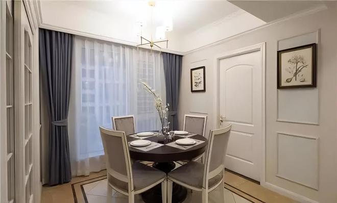 kaiyun网站：130㎡美式风格家居设计独特卧室斗柜与飘窗书房令邻居羡慕不已(图5)