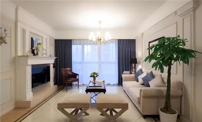 kaiyun网站：130㎡美式风格家居设计独特卧室斗柜与飘窗书房令邻居羡慕不已(图3)