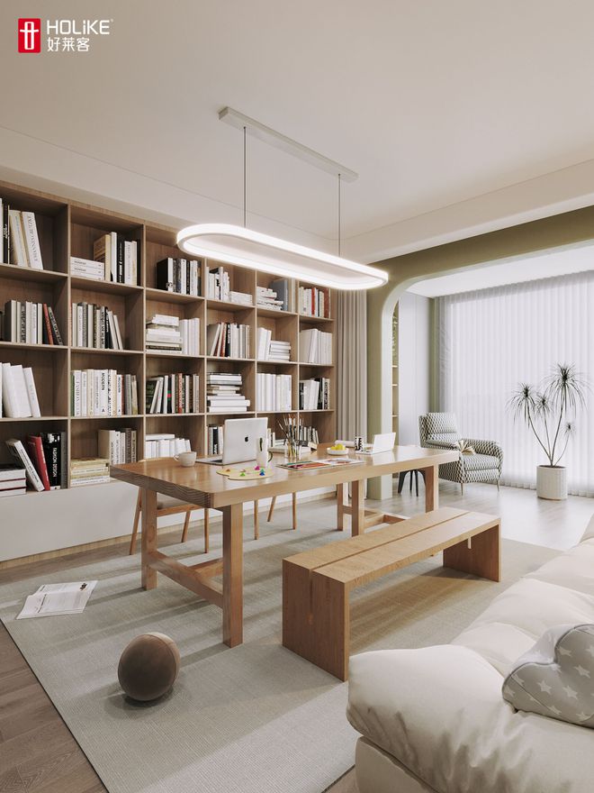 kaiyun入口：设计师教学！家庭图书馆、健身角、猫屋等个性空间轻松get！(图2)