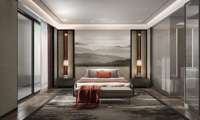 132平新中式一眼即惊艳简单干净又富有设计感的家(图2)