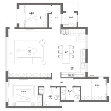 生活家家居优质案例150平米简约在轻风掠过的留白处自有无限诗