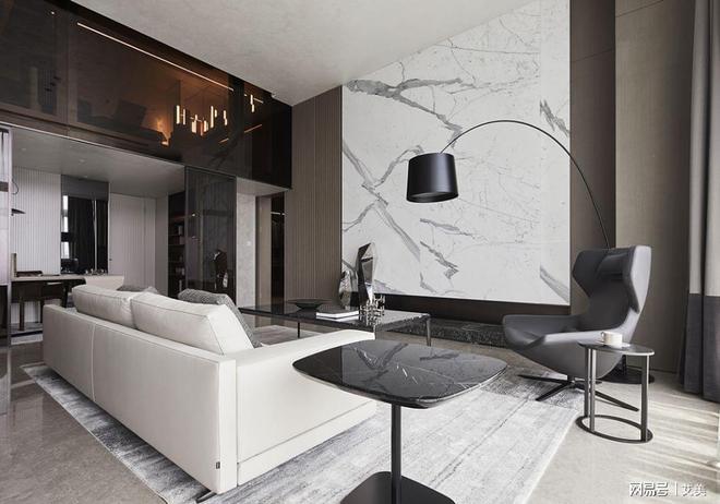 kaiyun入口：210平大平层简约风格软装设计