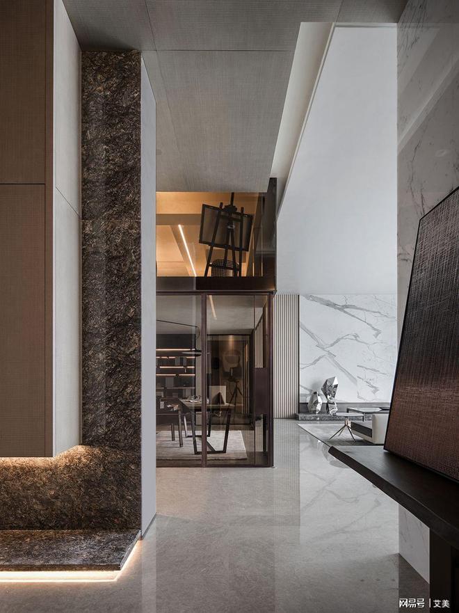 kaiyun入口：210平大平层简约风格软装设计(图3)