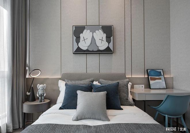 kaiyun入口：210平大平层简约风格软装设计(图6)