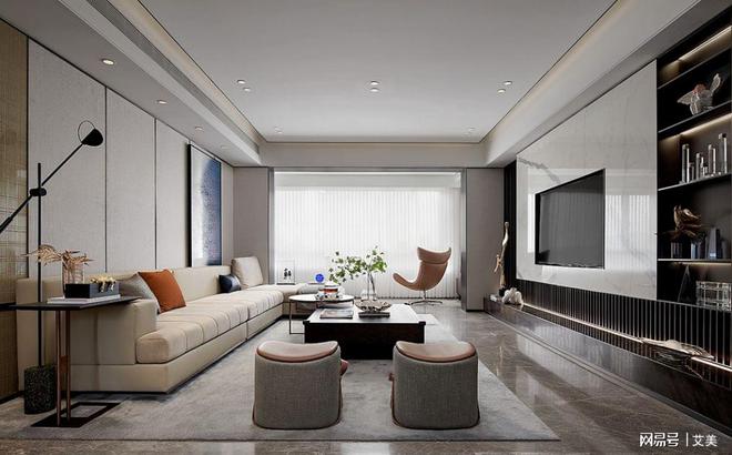 kaiyun网站：147平简约风格软装设计简洁高级！