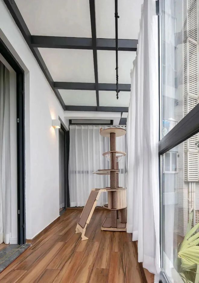 70平小户型二手房改造全屋改造成日式混搭风收纳设计太赞了！(图8)