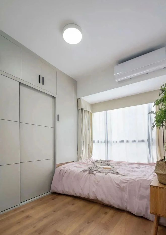 70平小户型二手房改造全屋改造成日式混搭风收纳设计太赞了！(图13)