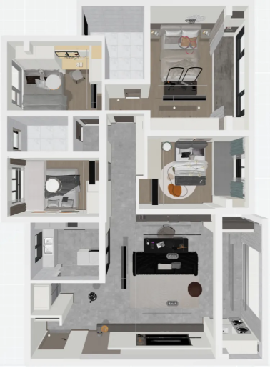 看完他家我明白现代简约风为什么火了——兔宝宝全屋定制实拍