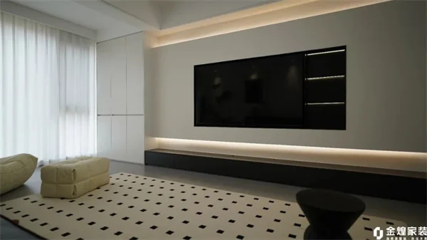 kaiyun：125㎡三居室现代风高级又有格调不用选了我家就要这样装！(图2)