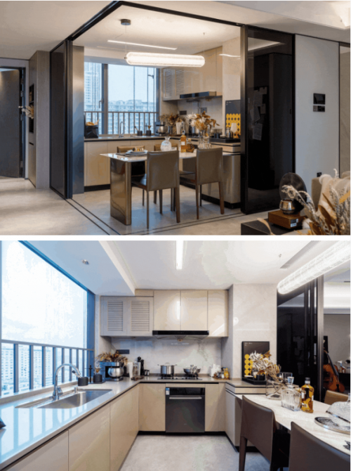 柏厨家居优秀工程案例：深圳·和奕府——闹市中的雅致栖居之所(图3)