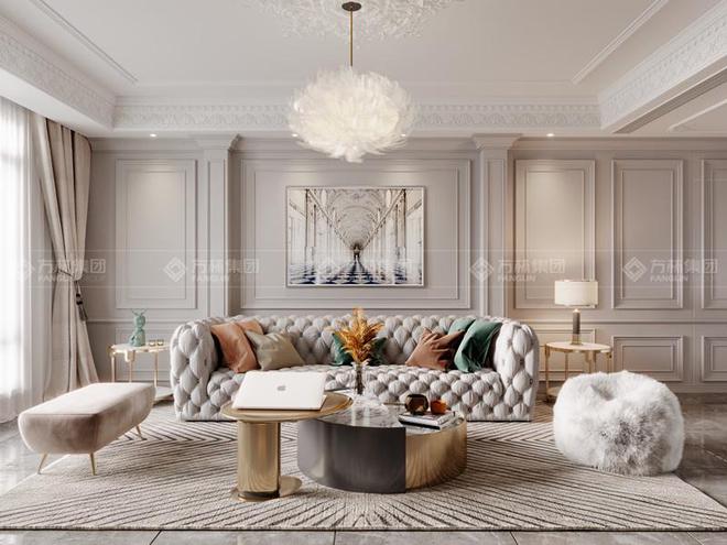 148㎡美式风·兼顾简约与优雅的空间美