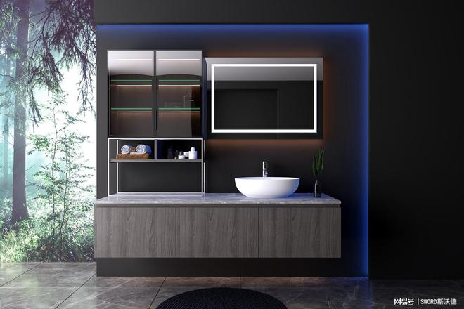 斯沃德不锈钢浴室柜：打造现代家居的理想之选(图2)