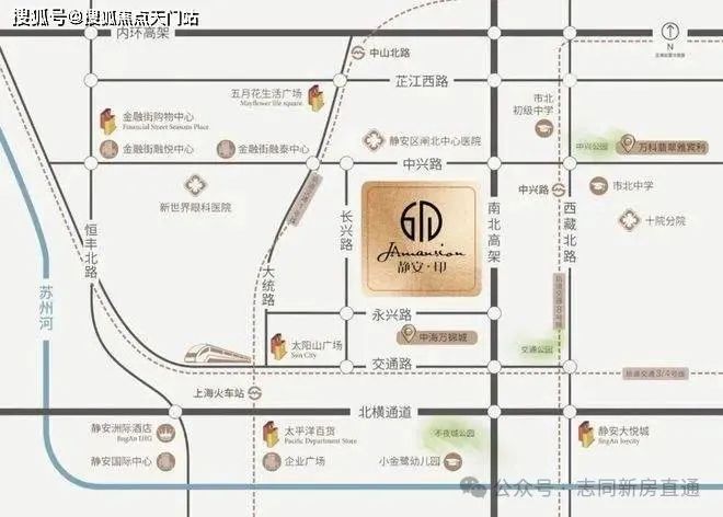 kaiyun入口：静安印公馆售楼处发布-网站-静安印楼盘详情-地理位置(图8)