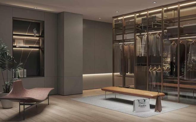 100平现代都市风装修案例独居房这样装简单实用赞！(图4)