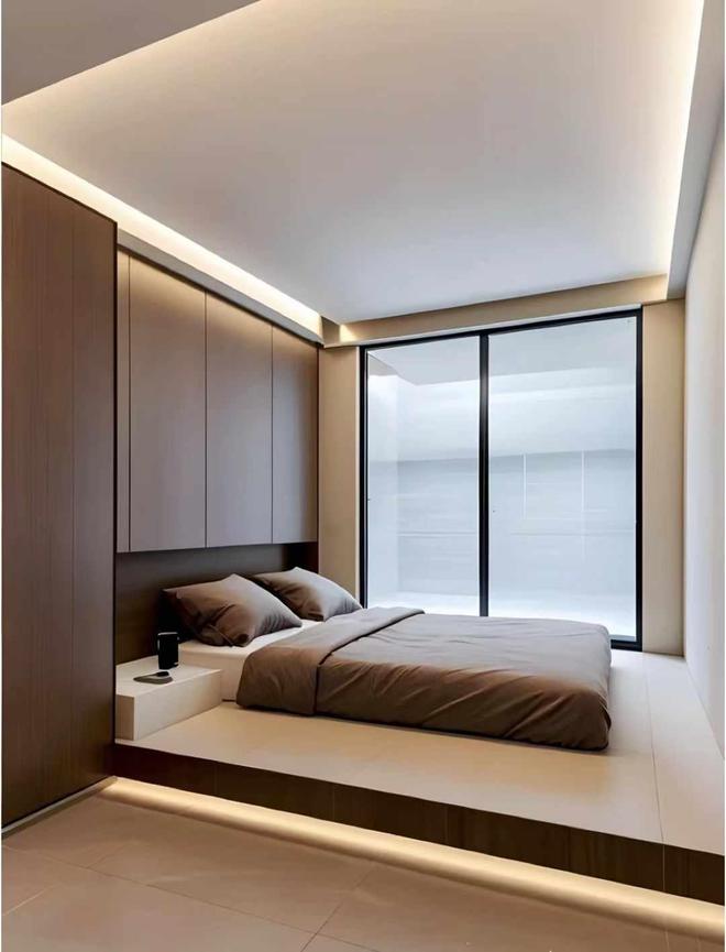 100平现代都市风装修案例独居房这样装简单实用赞！(图3)