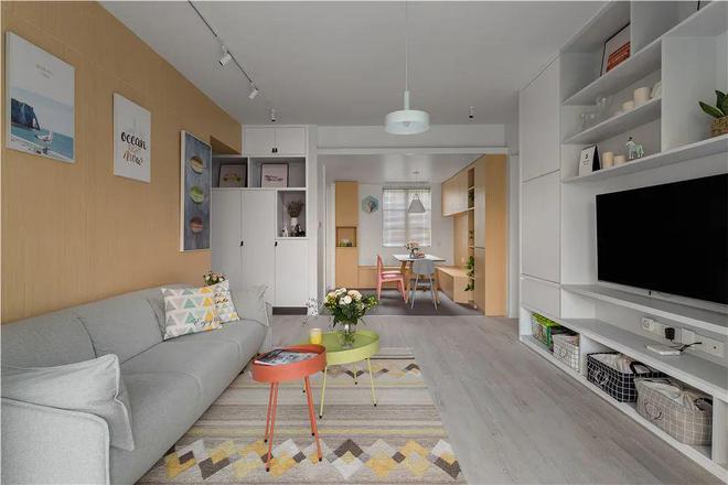 简约北欧三居室餐厅收纳柜这样设计美观与实用性能都大大增强