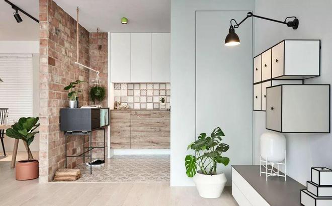 60㎡小户型装修自然材质+利落线条给人浑然天成的舒适感