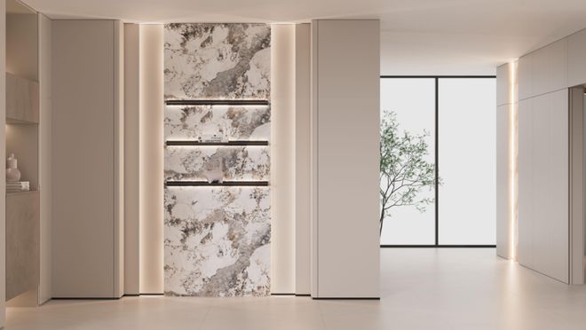 空间融合之美打造精致家居｜莫干山家居门墙柜一体化20错影系列