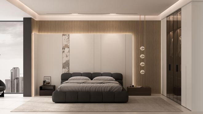 空间融合之美打造精致家居｜莫干山家居门墙柜一体化20错影系列(图2)