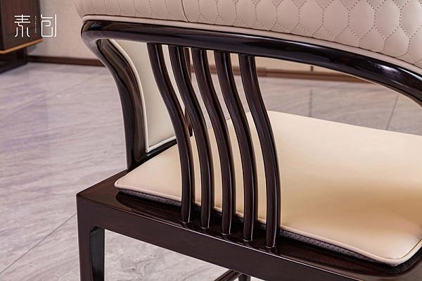 条纹乌木新中式家具哪家好？轻奢风尚看素创家居演绎雅致生活(图5)