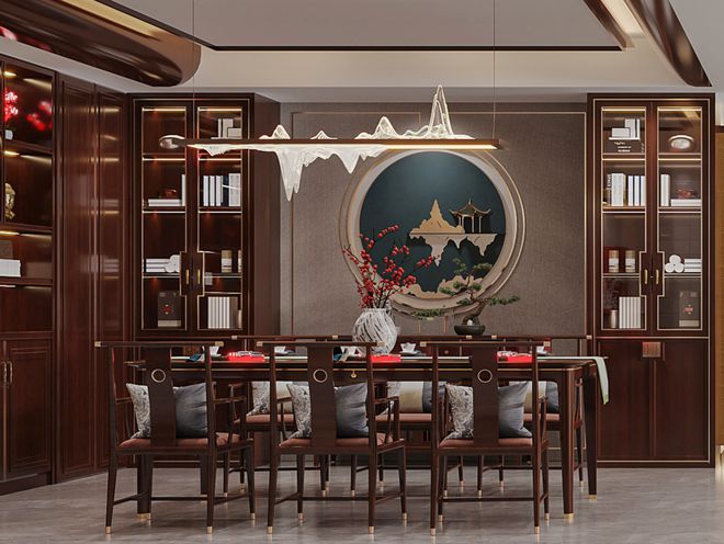 kaiyun入口：新中式家具：家居空间的艺术化蝶