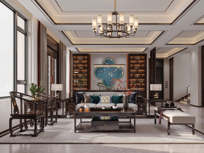 kaiyun入口：新中式家具：家居空间的艺术化蝶(图2)